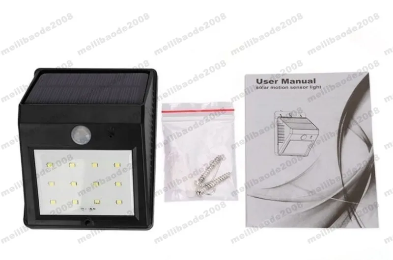 Новый 12LEDs солнечный свет открытый питание беспроводной датчик движения PIR LED Солнечная лампа сад водонепроницаемый пейзаж двор газон настенный светильник MYY