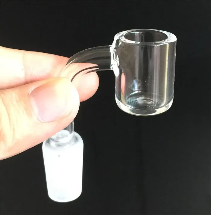 New Flat Top Quartz Banger with 3mm Thick 20mm OD Joint 10mm 14mm 18mm Male Female Quartz Domeless Nail