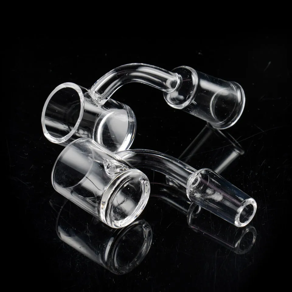 평평한 상단 4mm 하단 24mm OD XL Quartz Banger Nail Hookahs 유리 물 봉을위한 10mm 14mm 18mm 수업 손톱