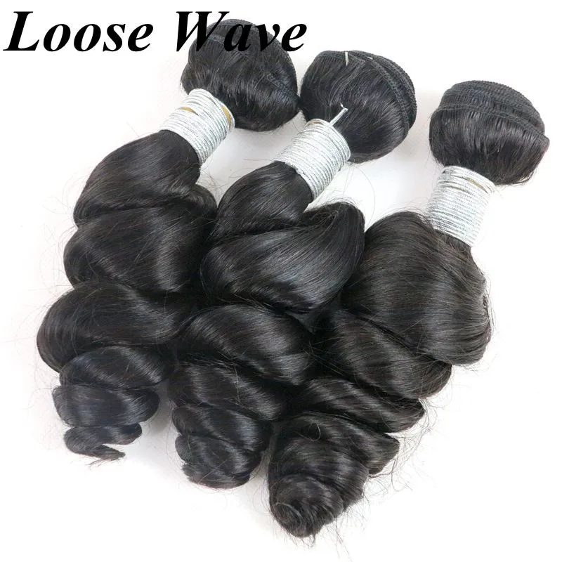 Virgin Brazilian Hair Bundles Human Hair Weaves 8-34inch Unprocessed Indian Malaysian Peruvian Pure Remy Human Hair Extensions