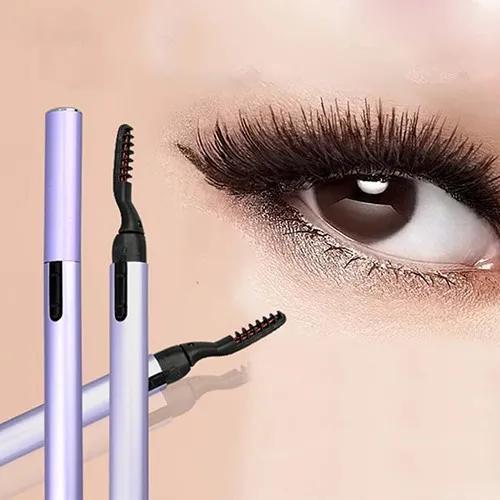 Whole New Mini Pen Style Electric Heated Eyelash Eye Lashes Curler Long Lasting Makeup Kit 7531830