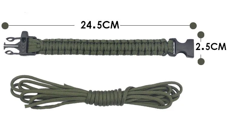 DHL Bracelet de survie de la randonnée de camping extérieur 13 couleurs Selfrescue Paracord parachute bracelets Bracelet Campin545833