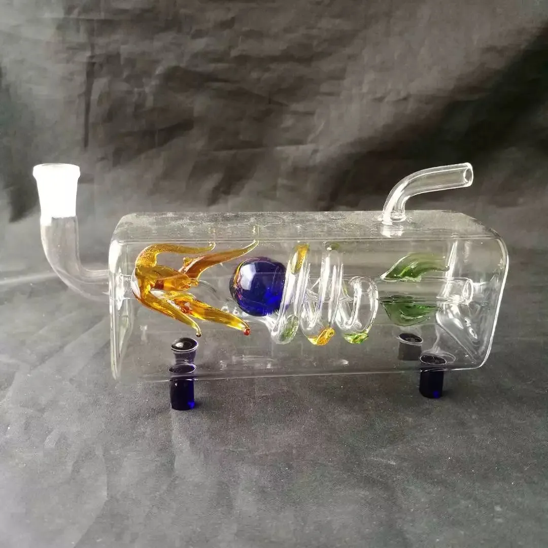 Horizontal tube pan dragon glass hookah , Wholesale Glass Bongs, Oil Burner Glass Water Pipes, Smoke Pipe Accessories