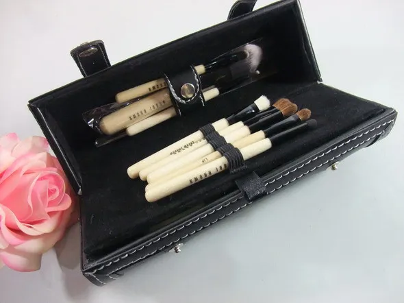 Bobi Brown Makeup Brushes مجموعات 9pcs أدوات العلامة التجارية B9 B9 Foundation Powder