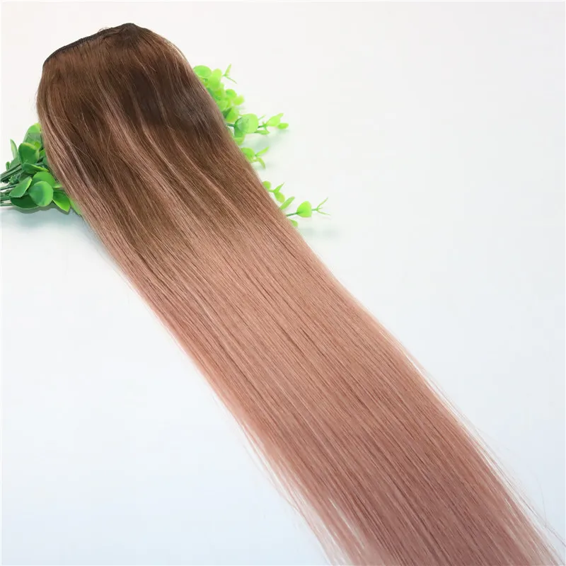 Clip-in Haarextensions Ombre – Lila & Pink Strähnen, Mit Clips Zum Einfachen Anstecken