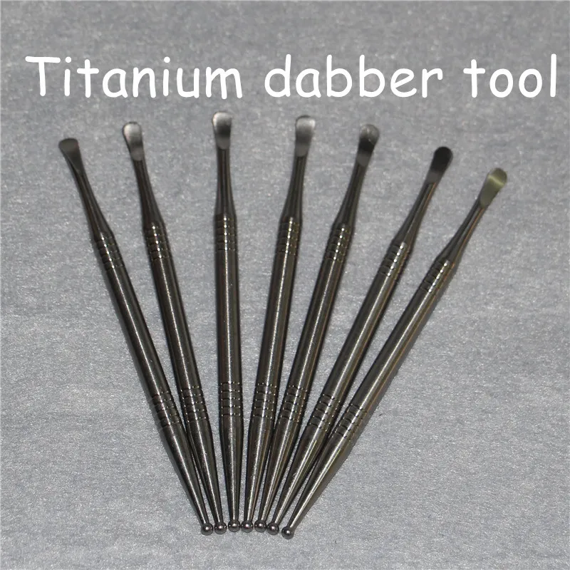 Titanio Dabber Dab Hand Strumento GR2 Titanium Oil Wax Atomizer Tools Titanio Nail Ti bong di vetro
