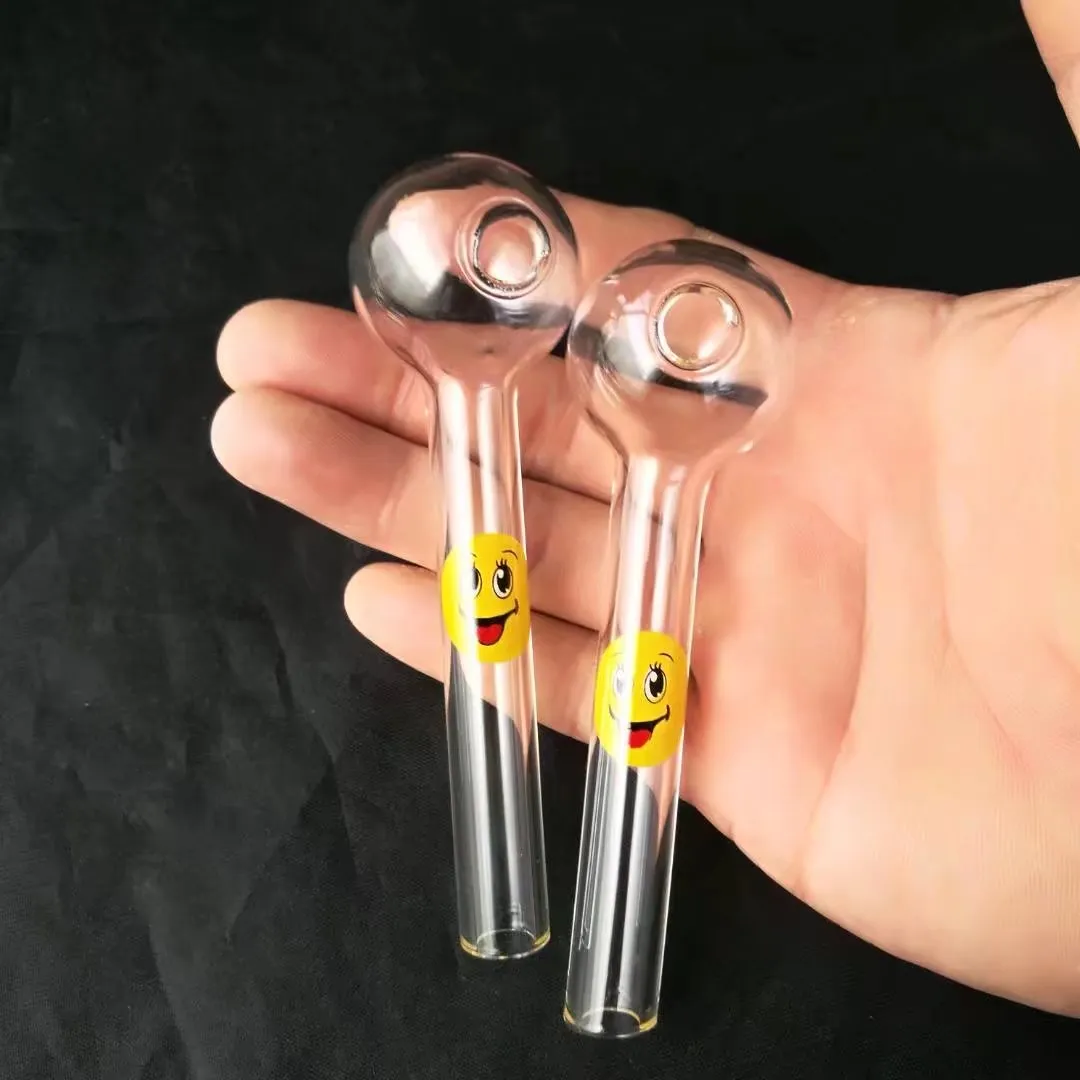 Transparent pan glass bongs accessories Glass Smoking Pipes colorful mini multi colors Hand Pipes Best Spoon glass Pipes