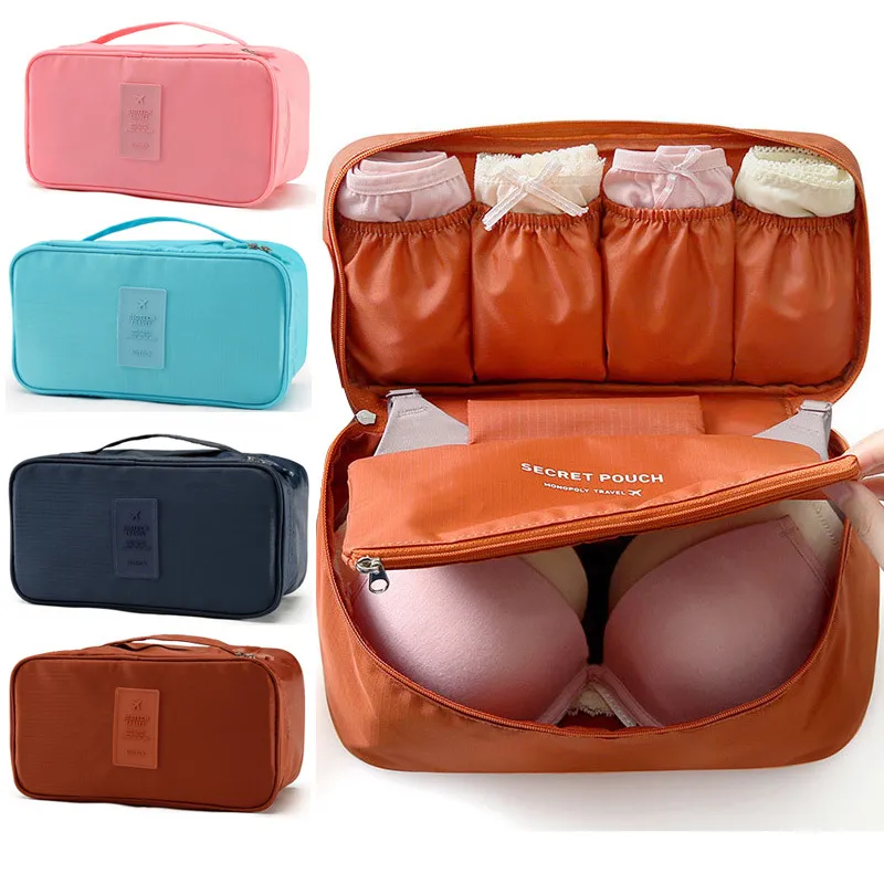 1 pc sutiã underwear lingerie saco de viagem para mulheres organizador viagem bolsa bagagem de bagagem bolsa de malote mala de mala de pouca mala de poupança de espaço