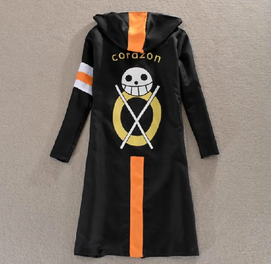 Anime One Piece Monkey D Luffy Trafalgar Law 3rd Coat Jacket Cloak Cosplay Costume222x