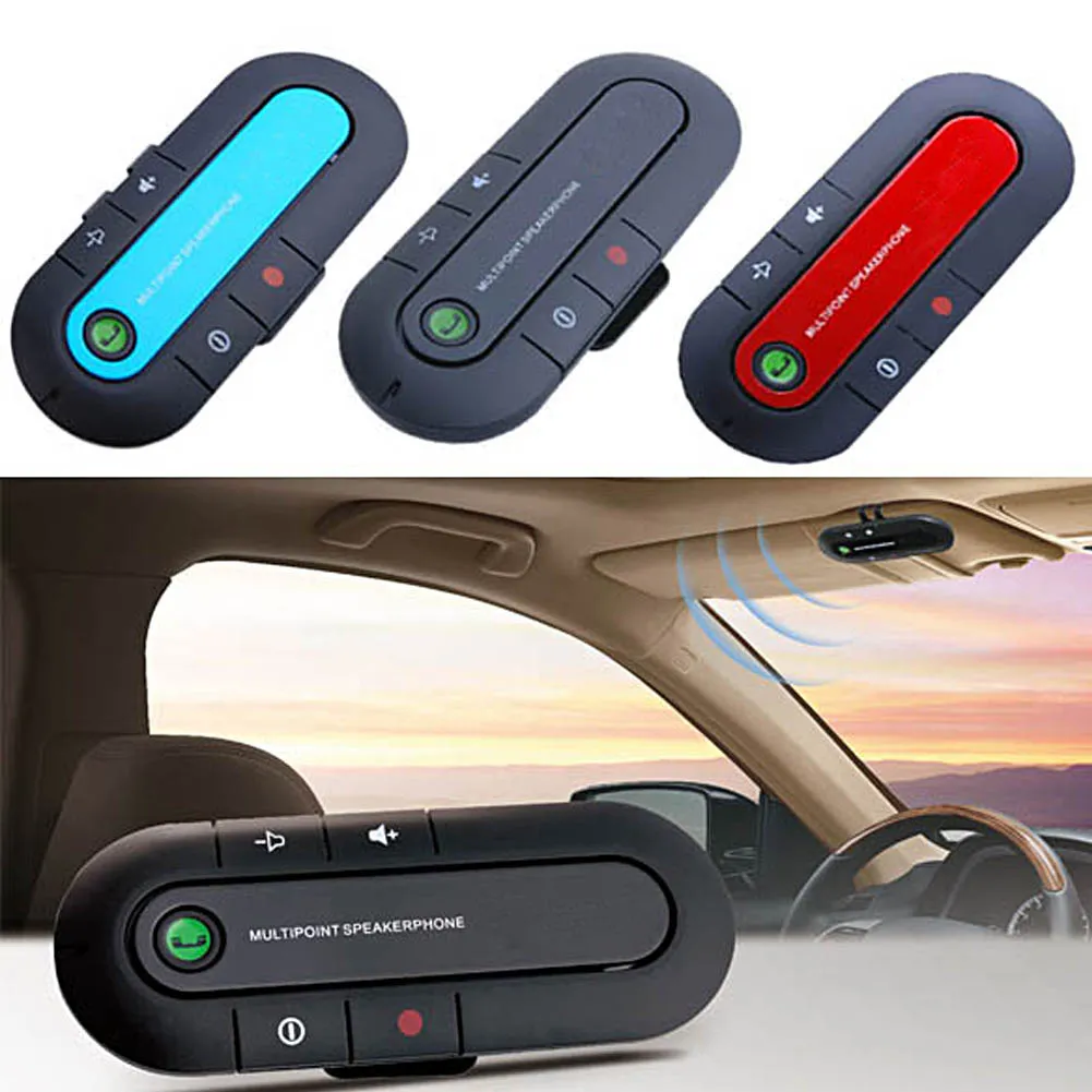 Bluetooth Car Kit Freisprecheinrichtung FM Sender MP3-Player mit USB-Ladegerät Gürtelclip Spannungsanzeige Micro SD TF Musikwiedergabe