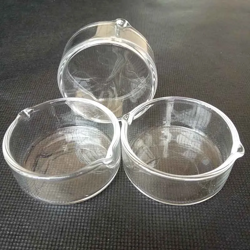 5cm Diameter Wax Glass Dish Smoking tool Container Ashtray Ash Catcher bowl For water bong Hookahs OIL RIG bowls