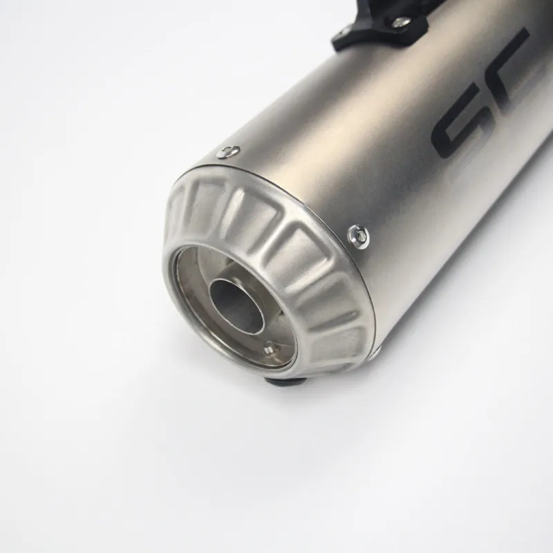 레이저 마킹 SC 38-51mm 범용 오토바이 배기 가스 머플러 파이프 DB를 킬러 수정 스쿠터
