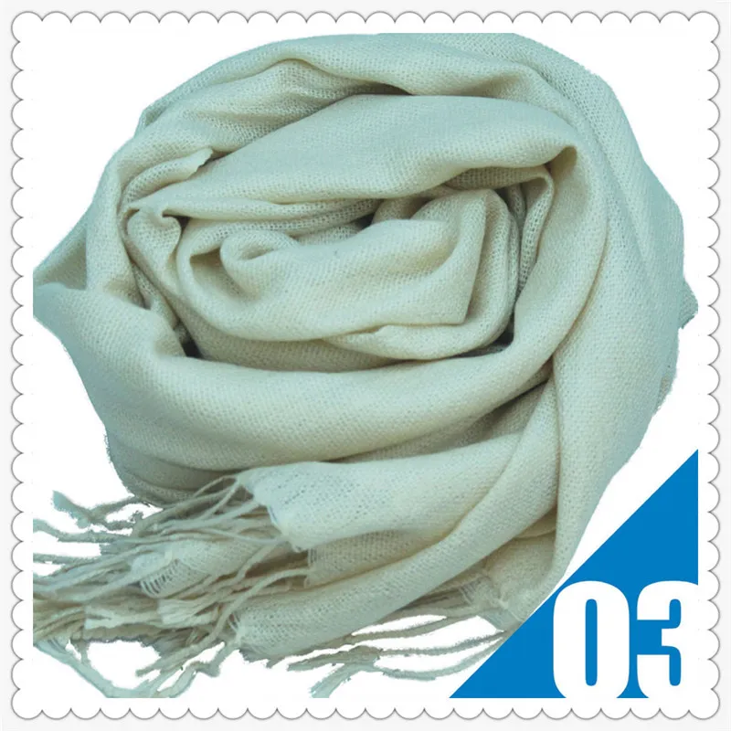 Vendita calda di alta qualità Pashmina Cashmere Solid Shawl Lady Ladies Scarf Soft Frange Solid Sciarpa W002