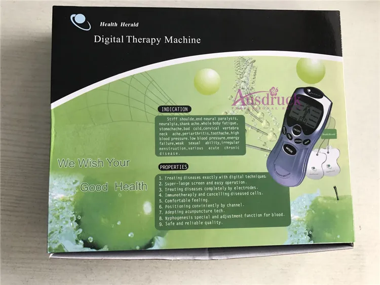 Verkauf 4x Elektrode Pads Zehn Akupunktur Ganzkörper-massagegerät Digitale Massage Therapie Entspannen Muskel Stimulator Abnehmen Massager