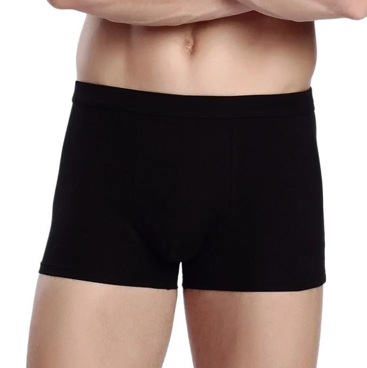 Nouveaux sous-vêtements pour hommes sous-vêtements cotons sous-vêtements pour hommes en coton à la taille pantalons plats confortables MU008 pour hommes Underpant