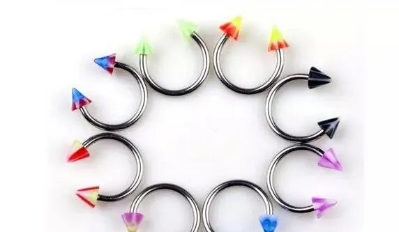 New Hot Mix Acrylic Stainless Steel Belly Navel Tongue Lip Body Piercing Jewelry 