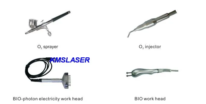 4 EN 1 Jet d'oxygène à l'eau Jet d'oxygène Jet Bio-Photon BIO Électricité Lumière LED Photon Rajeunissement de la peau Soins de la peau du visage Machine d'élimination de l'acné