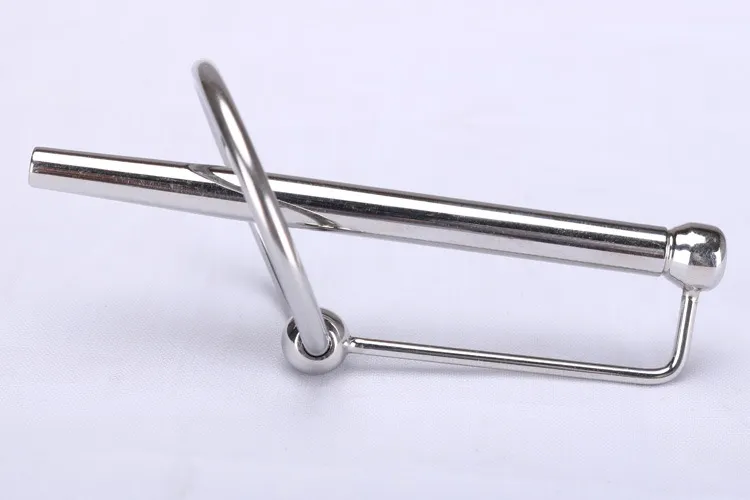 Stainless Steel Urethral Sound Toys Penis Plug Stretching Device With Cock Ring Urinary Catheter Sexy Tube4009085
