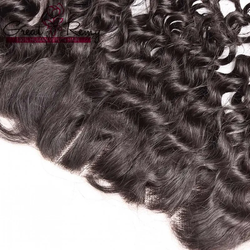 Water Wave 13*4 Ear To Ear Lace Frontal Closure 8-26inch Unprocessed Brazilian Virgin Human Hair Piece Greatremy