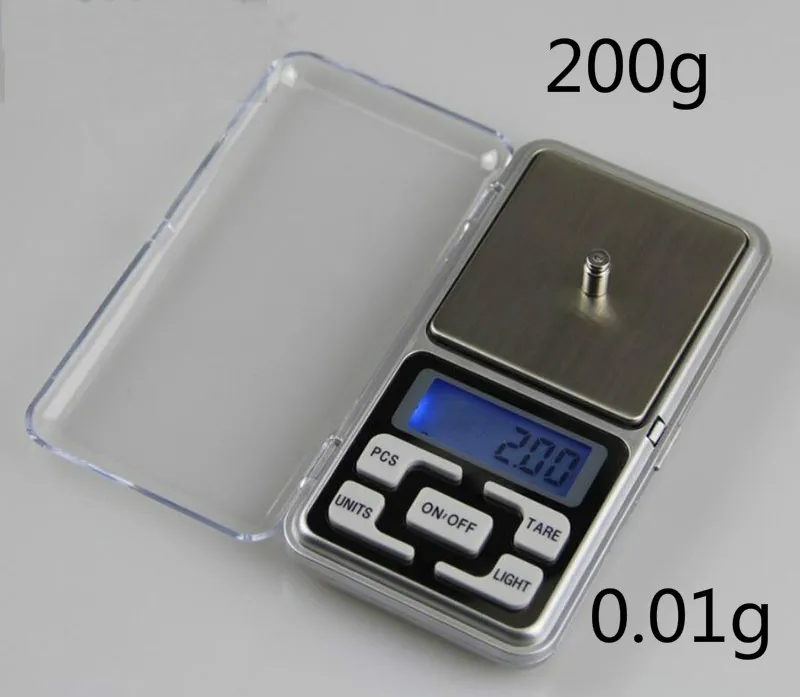 뜨거운 판매 200g x 0.01g 미니 디지털 스케일 LCD 전자 용량 균형 다이아몬드 쥬얼리 무게 무게 주머니 비늘