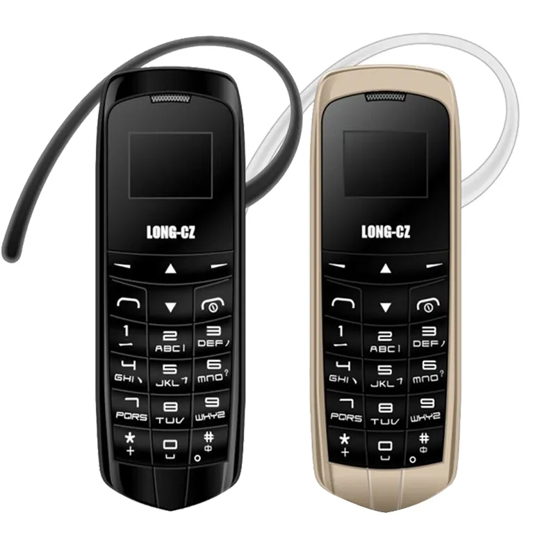 Long-CZ J8 Ontgrendel Mini Mobiele Telefoon Bluetooth Dialer Oortelefoon 0.66 Inch Single SIM-kaart MP3 SMS Lage straling mobiele telefoons