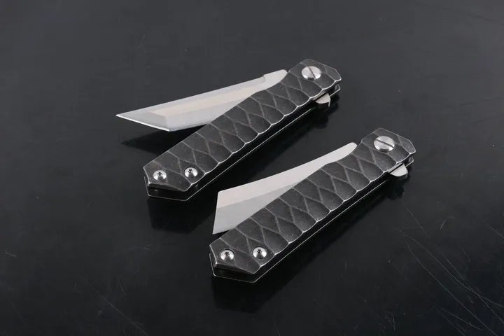 Yeni Flipper Bıçak Survival katlama bıçak bıçak D2 Saten Bıçak Çelik kolu EDC Cep Hızlı Açık bıçaklar Rulman Kilidi Gönderen Yıkayıcı