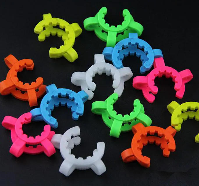 five size 12mm 14mm 19mm 24mm 29mm joint size DK brand lastic Keck Clip Color Plastic Keck Laboratory Lab Clamp Clip Smoking acc9259707