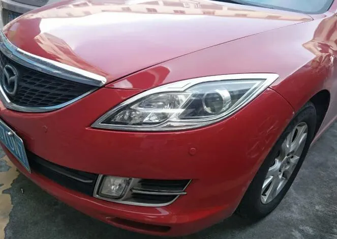 고품질 차 정면 전조등 decpration 손질 지팡이, 테일 라이트 손질 덮개, 안개 램프 손질 MAZDA 6 2007-2009 년을 위해