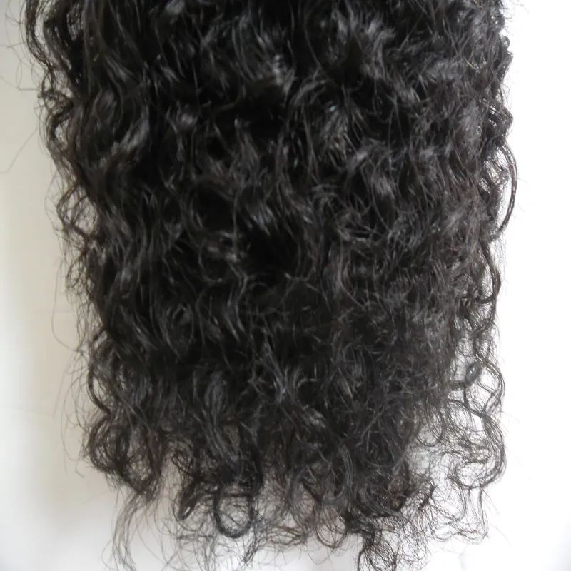 Mongol kinky curly cabelo Cor Natural I Ponta Extensões de Cabelo Extensão de cabelo Humano queratina 100g2967886