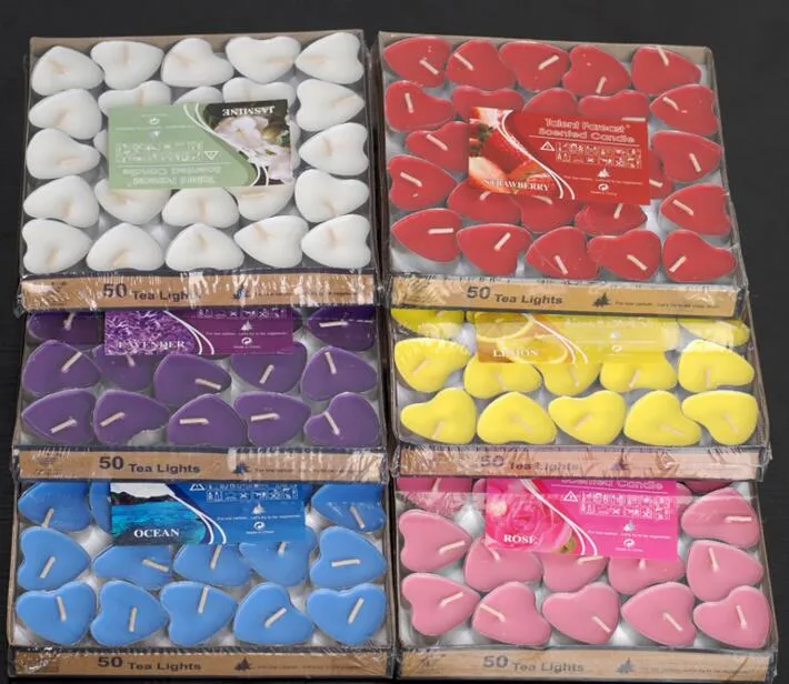 Package Candle Favours Heartshaped Aromatherapy Candles, um romantische und kreative Hochzeitsprodukte Tee Wachs WQ051029555 vorzuschlagen