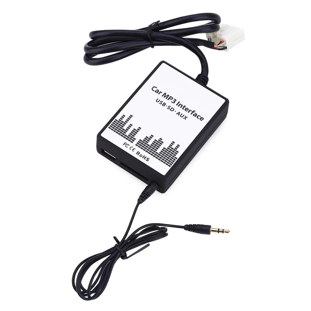 Car MP3 Interface USB / SD Data Cable Audio Digital CD Changer No