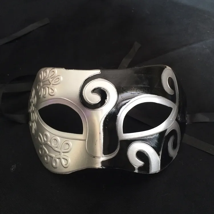 Retro Roman Gladiator Cadılar Bayramı Partisi Yüz Maskeli Venedikli Dans Parti Maskesi Erkekler Karışık Renk Maske Maskesi