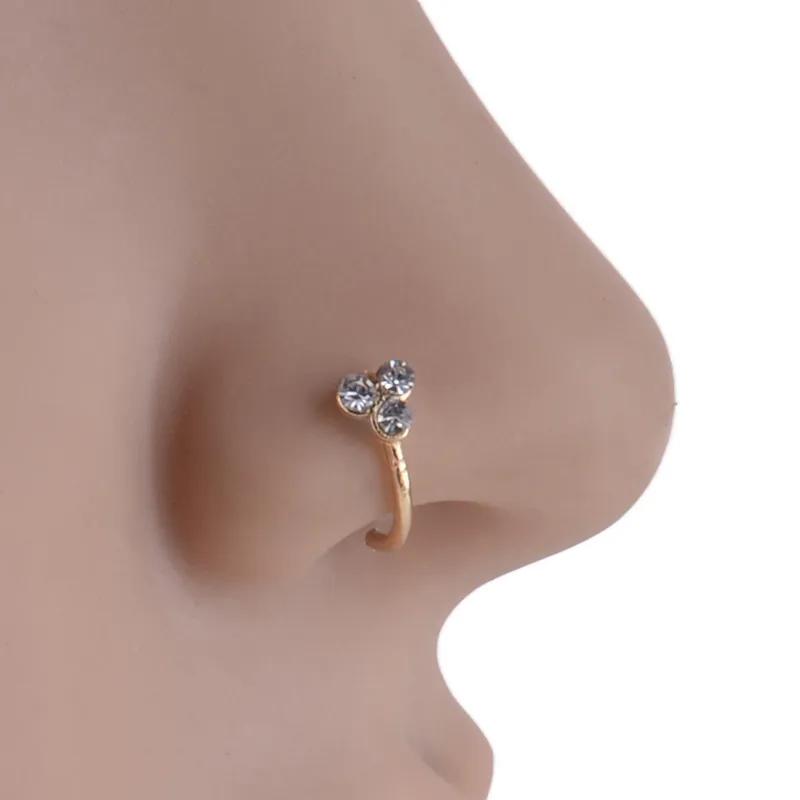 14k Gold Dangling Nose Rings & Studs – The Ethnic Jewels