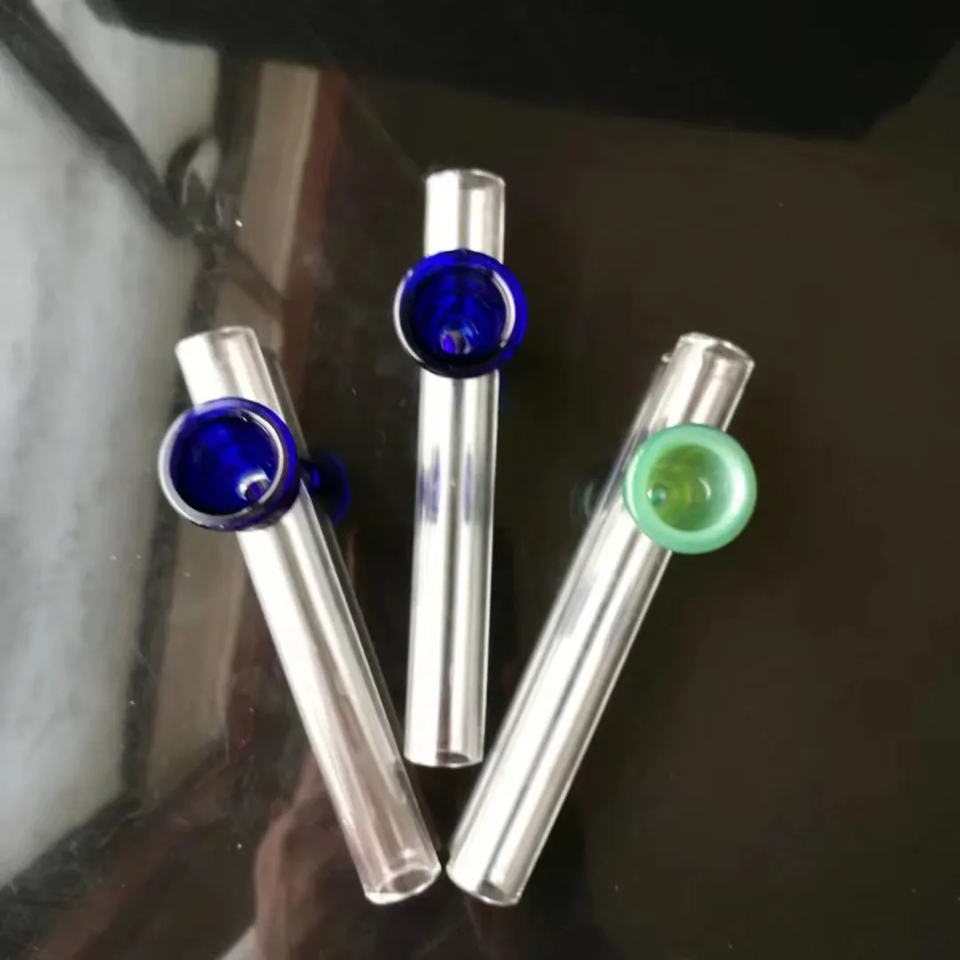 Nuovo tubo con logo a fascia colorata, bong in vetro all'ingrosso Tubi bruciatori a nafta Tubi l'acqua Tubi in vetro Impianti petroliferi Fumatori