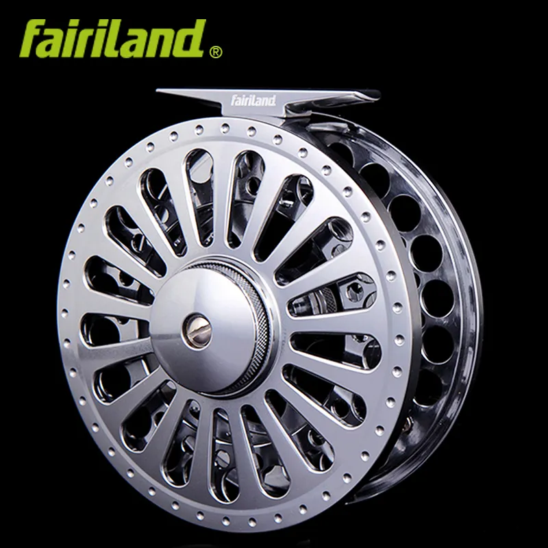 7/8 100mm / 3.94I 3bbig metallfluga Fiske Reel Precision Bearbetad Fly Rull från bar-Stock Aluminium w / Incoming Click Ice Fishing Wheel