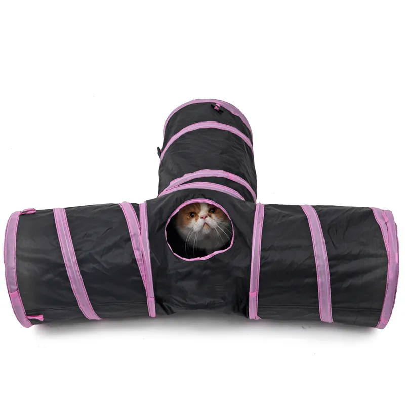 Pet Cat Tunnel Outdoor Arctic 3 Way Y Kształt Składany Kitty Rabbit Play Toy J00034