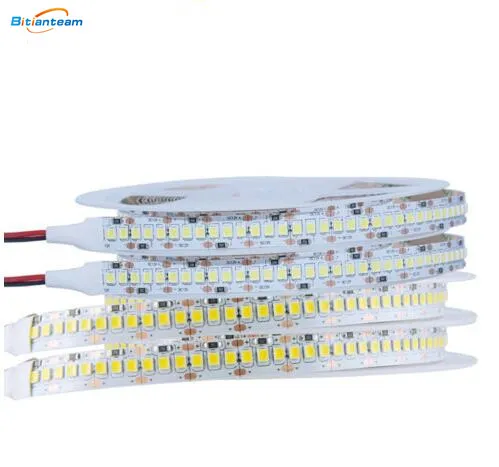 LED 스트립 라이트 5M 2835 SMD DC 12V 240LEDS / M 방수 IP65 IP33 유연한 리본 문자열 LED 램프 조명 밤 장식