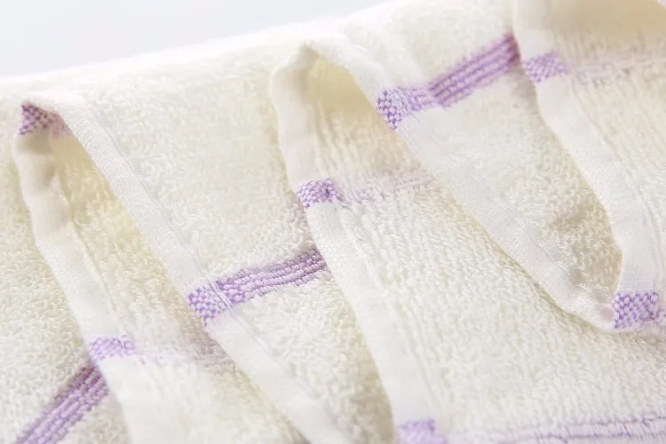 Högkvalitativ lyx 100% lavendel bomullstyg Lila vit handduk Set Badhanddukar för vuxna barn ansikte handduk Badrum 3 bitar322z