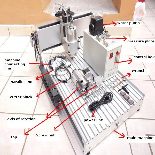 Kolay kullanım küçük cnc oyma makinesi cnc router ahşap 3020 500 w 3 eksen ahşap oyma sondaj freze makinesi