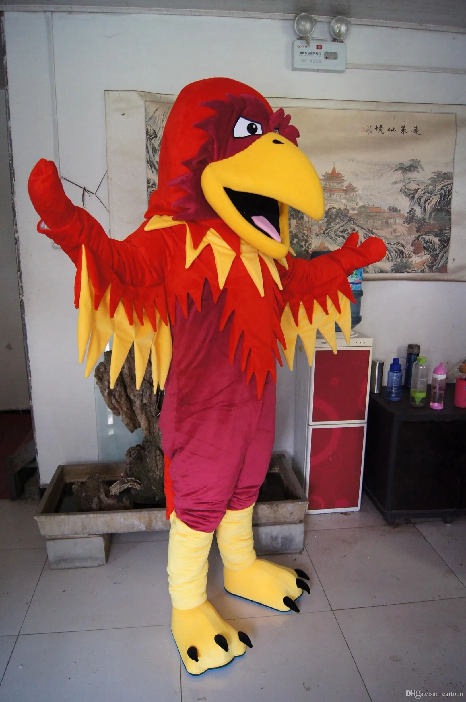 high quality Real Pictures Deluxe eagle mascot costume anime costumes advertising mascotte Adult Size factory direct free shipping