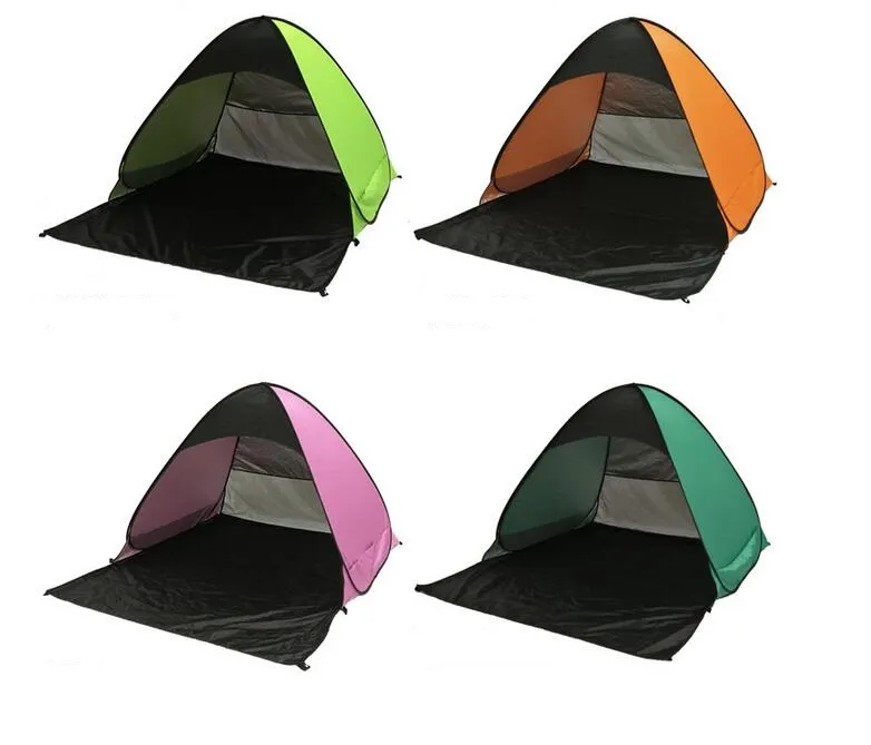 SimpleTents Barracas de transporte fácil, acessórios de acampamento ao ar livre para 23 pessoas, barraca de proteção UV para praia, viagem, gramado, abrigo colorido 8609465