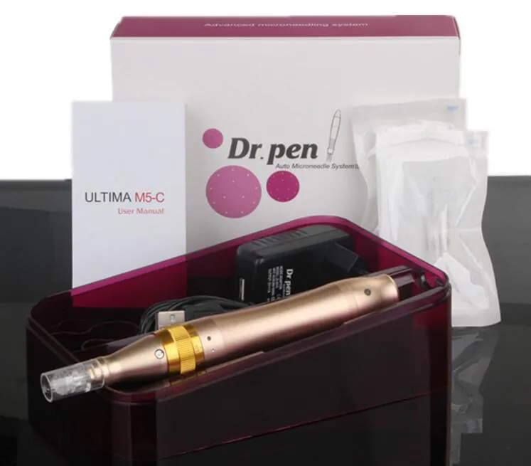 Новые ULTIMA M5-C / M5-W Derma Pen электрический Microneedle ролик Dr. Pen с 5 скоростью цифрового управления