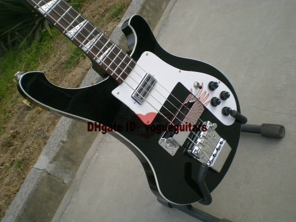 Black 4 Strings 4003 Bass Guitar OEM Musical Musical Musical