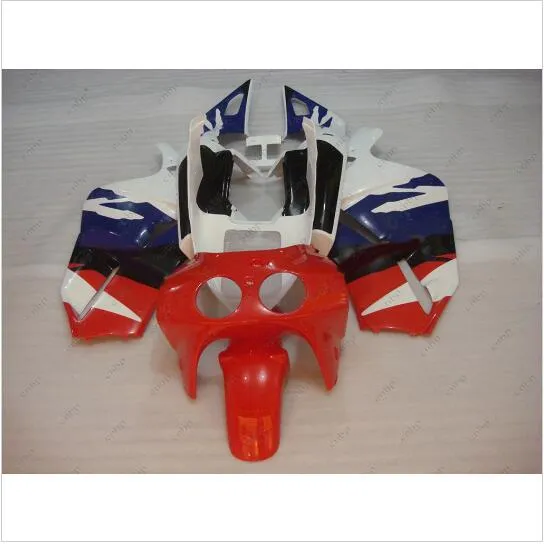 3 가지 무료 증정품 HONDA VFR400R 용 1991 Fairing Kit VFR400 V4 페어링 1990 VFR400 V4 1990 바디 키트 1988 - 1992 NC30 V4 화이트 레드 블루 NO.2999