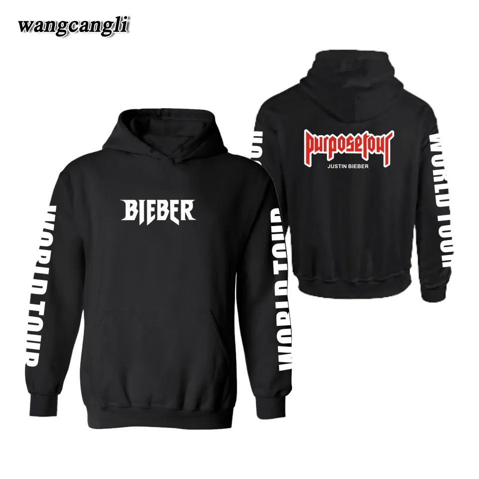 Wholesale- Purpose Tour Hoodies Sweatshirt Men Hip Hop for Autumn in Street Wear Style Mens Hoodies and Sweatshirts Set 3XL