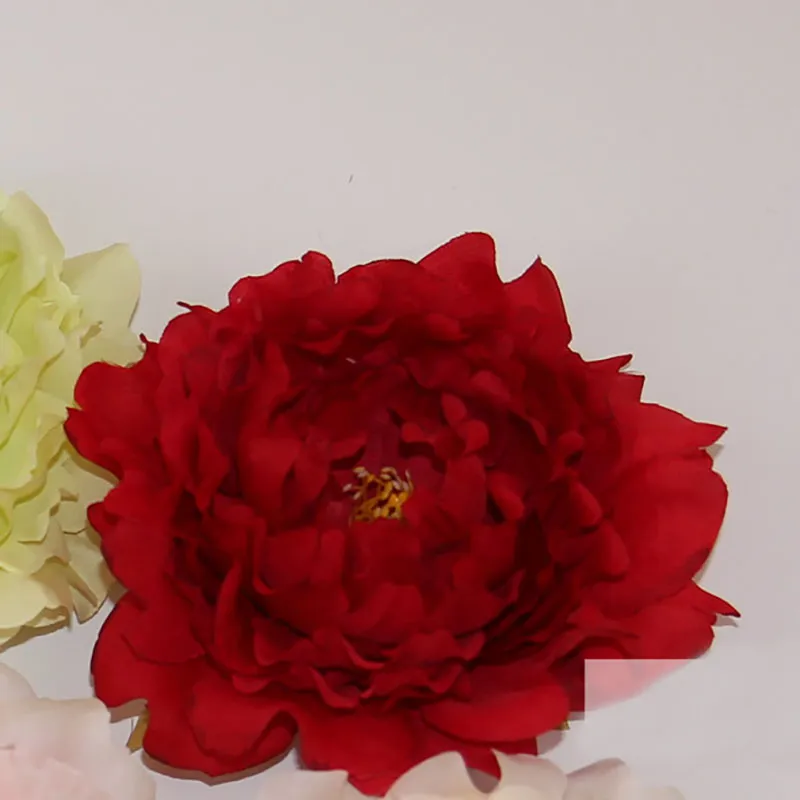 Artificial Flowers Silk Peony Flower Heads Party Wedding Decoration Supplies Simulation Fake Flower Head Home Decorations 15cm WX-C03