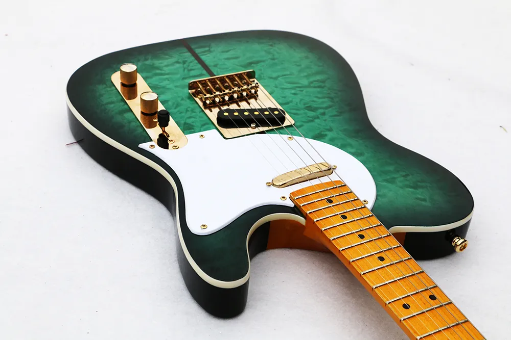 Neuankömmling Custom Shop E-Gitarre Merle Haggard Signature Tuff Dog – Hervorragende Qualität, SUPER SELTEN, grüne Farbe