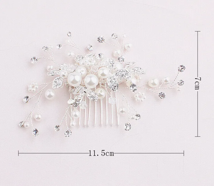2019 Modern Bride Headpiecs Accessories Hand Pearl Plate Bridal Crystal Jewelry Hairs For Party Shining6985929