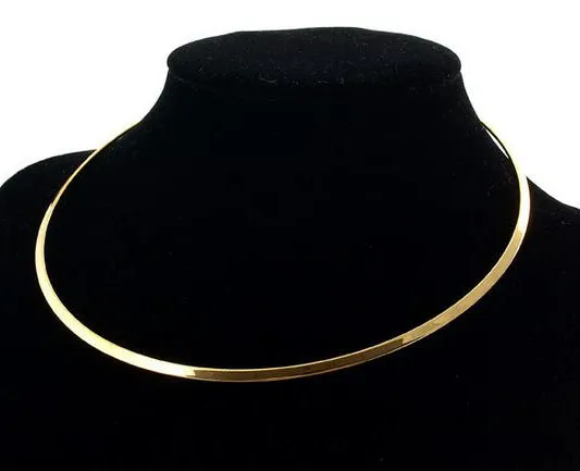 lot Gold Plated Choker Necklace Wire For DIY Craft Fashion Jewelry 18inch W1985257748496953