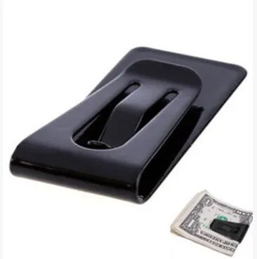 Money Wallet Clip Clamp Card Stainless Steel Holders Credit Name Cards Holder